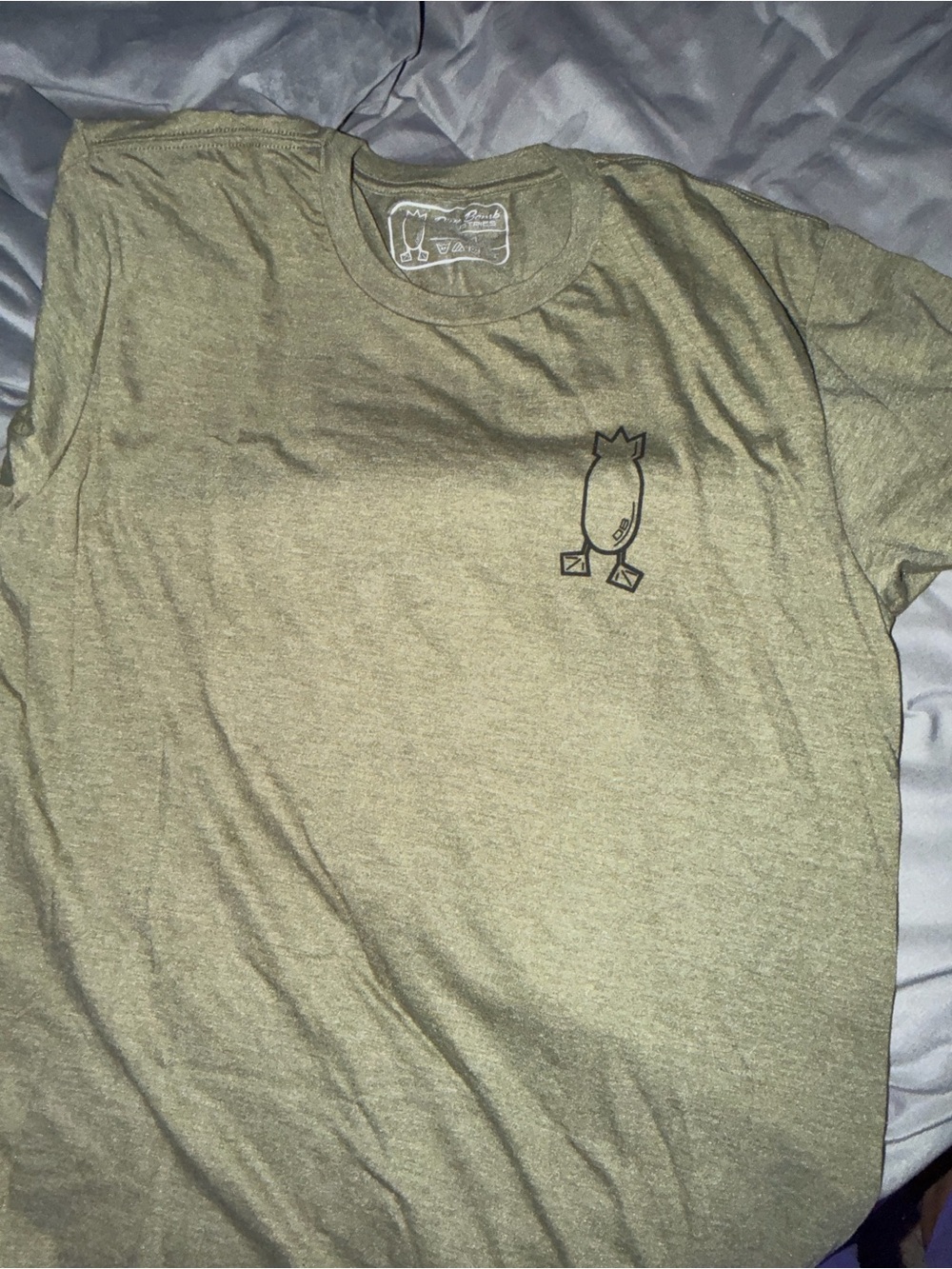& Other Stories Olive Green Short Sleeve Graphic Tee